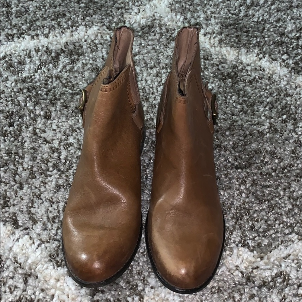 Tan Fossil Booties - Size 7.5